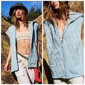 Free People Dream Big Quilted Vest